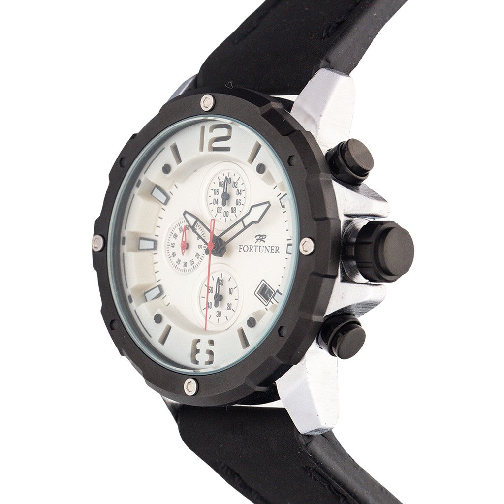 Fortuner Jam Tangan Analog Pria Chrono Water Resistant Adom