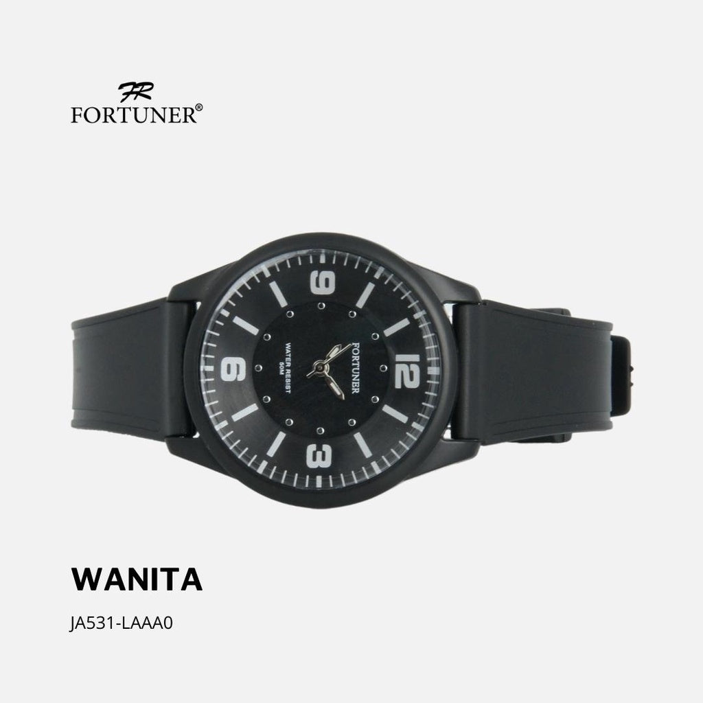 Fortuner Jam Tangan Analog Wanita Water Resistant Rubber Priscilla