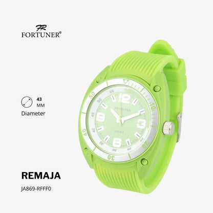 Fortuner Jam Tangan Remaja Analog Water Resist Rubber Abel