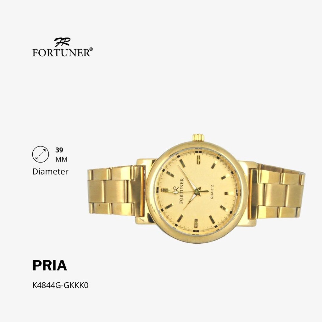 Fortuner Jam Tangan Analog Pria Water Resistant Rantai Halwerd