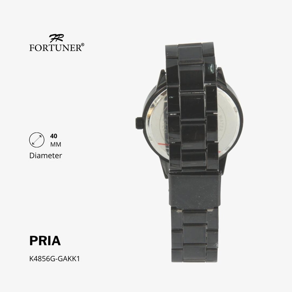 Fortuner Jam Tangan Analog Pria Water Resistant Rantai Hermie