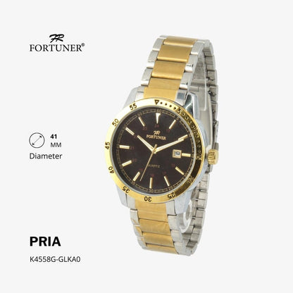 Fortuner Jam Tangan Analog Pria Water Resistant Helmuth