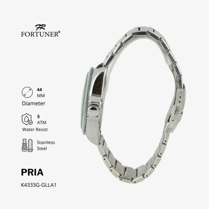 Fortuner Jam Tangan Analog Pria Water Resistant Rantai Wynnsfield