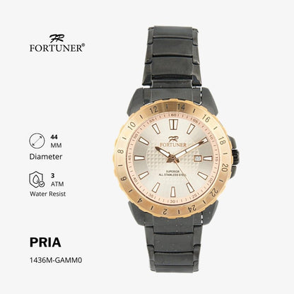 Fortuner Jam Tangan Pria Analog Water Resist Superior All Stainless Consalvo