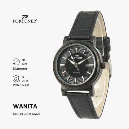 Fortuner Jam Tangan Analog Couple Kulit Water Resistant Tristan