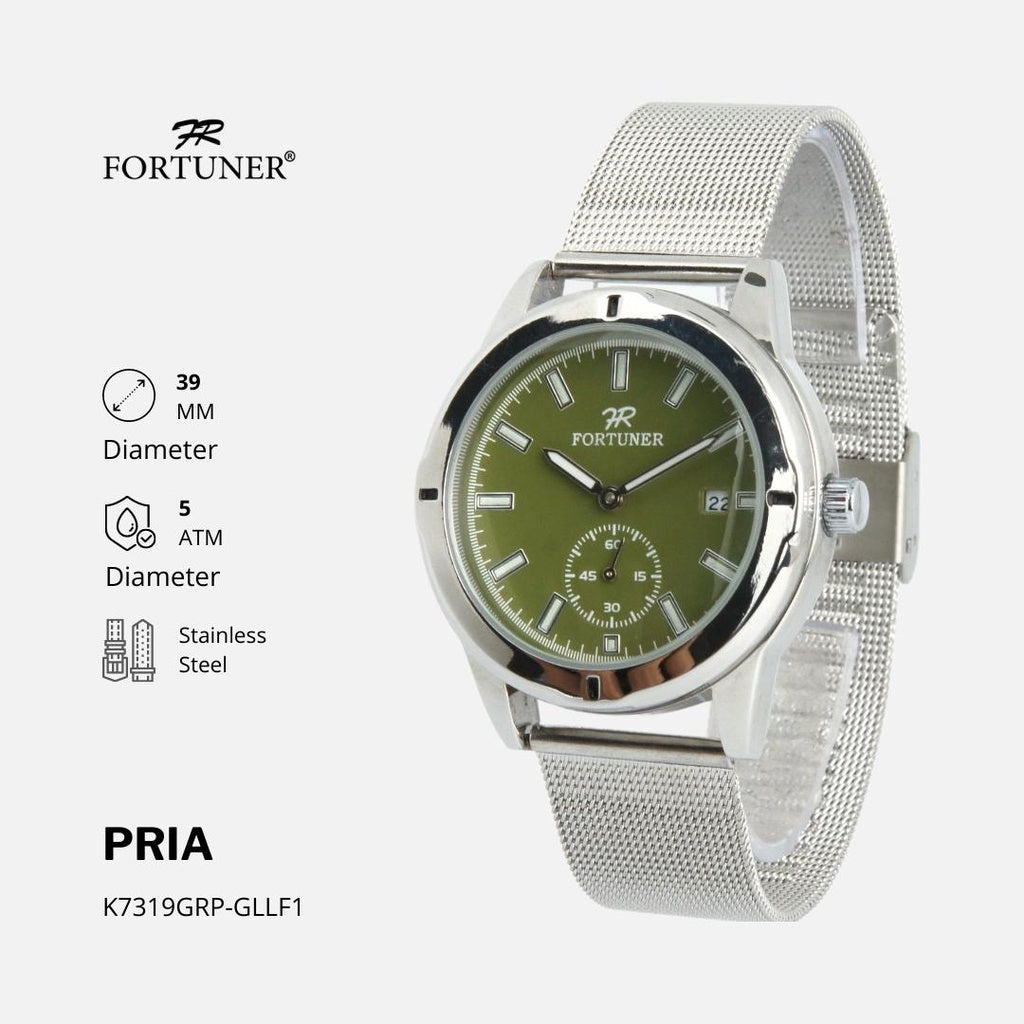 Fortuner Jam Tangan Rantai Pria Korea Original Milanese Antshel