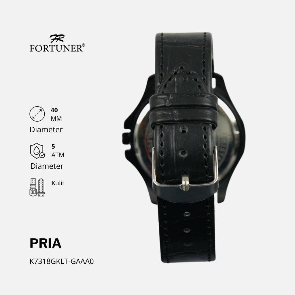 Fortuner Jam Tangan Analog Pria Water Resistant Harris