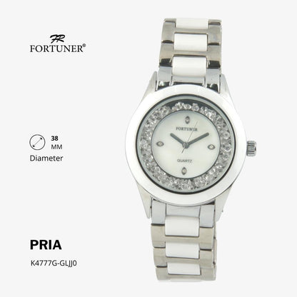 Fortuner Jam Tangan Pria Analog Gold Silver Water Resistant Harrisson