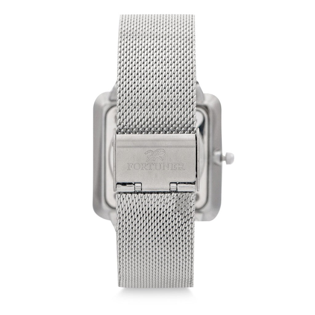 Fortuner Jam Tangan Analog Pria Silver Water Resistant Braxton