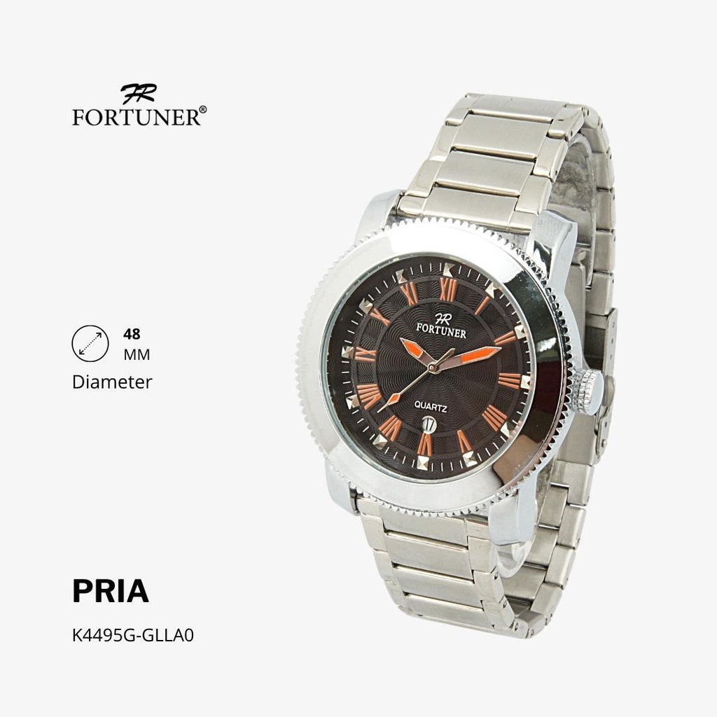 Fortuner Jam Tangan Analog Pria Water Resistant Rantai Haakon