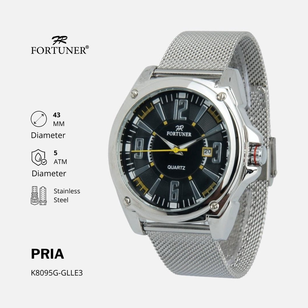 Fortuner Jam Tangan Pria Analog Water Resistant Milanese Bogdan