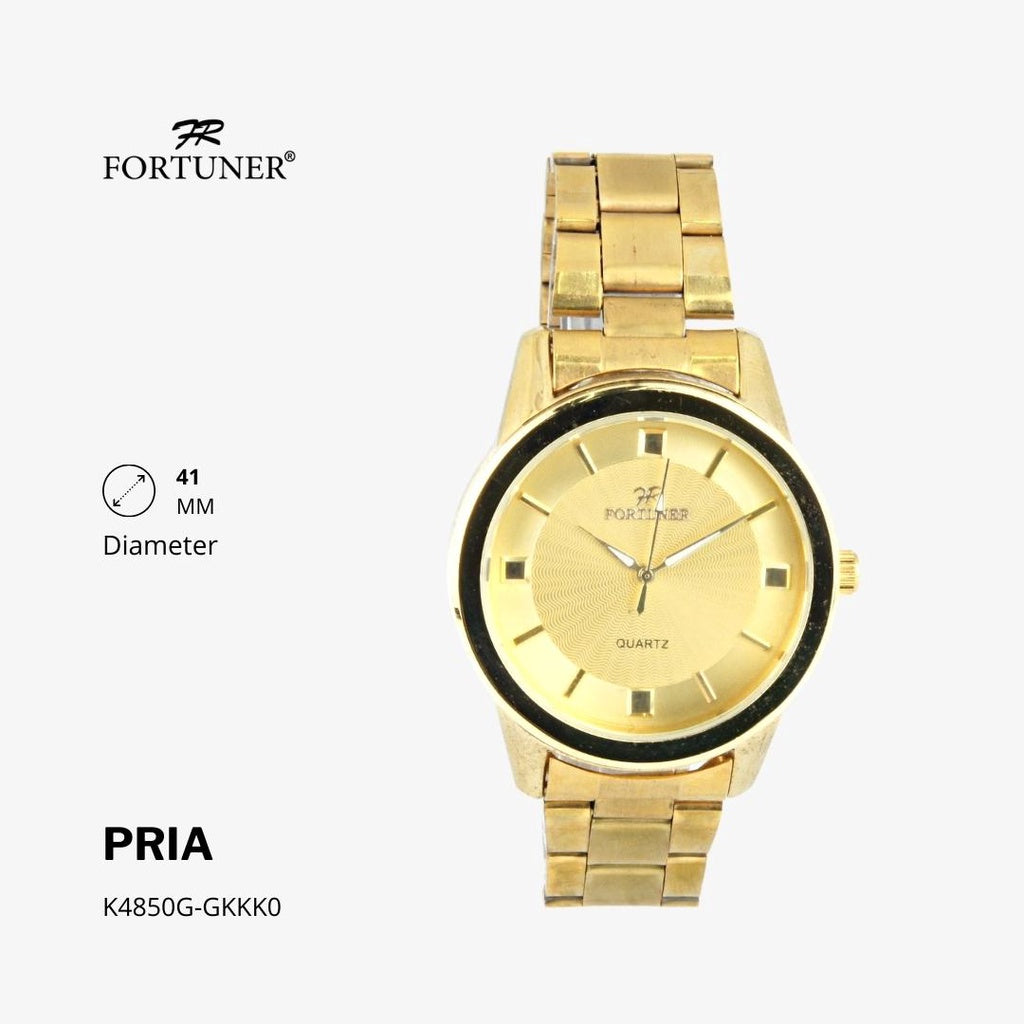 Fortuner Jam Tangan Analog Pria Water Resistant Rantai Halver