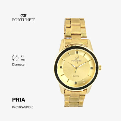 Fortuner Jam Tangan Analog Pria Water Resistant Rantai Halver