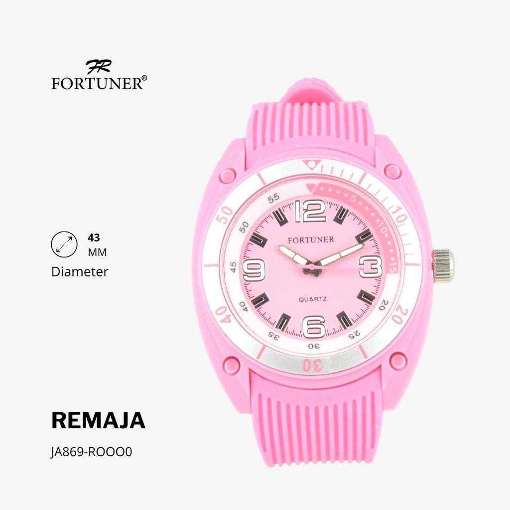 Fortuner Jam Tangan Remaja Analog Water Resist Rubber Abel