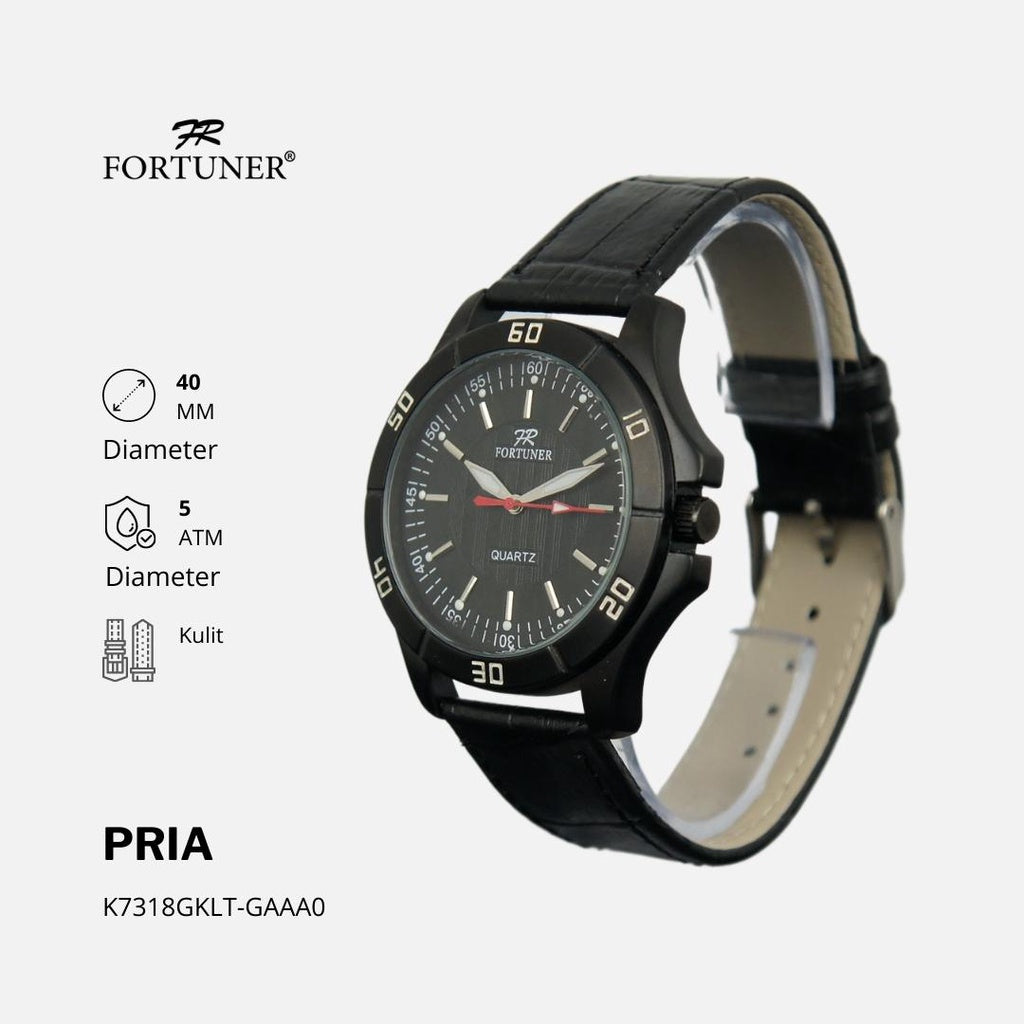 Fortuner Jam Tangan Analog Pria Water Resistant Harris