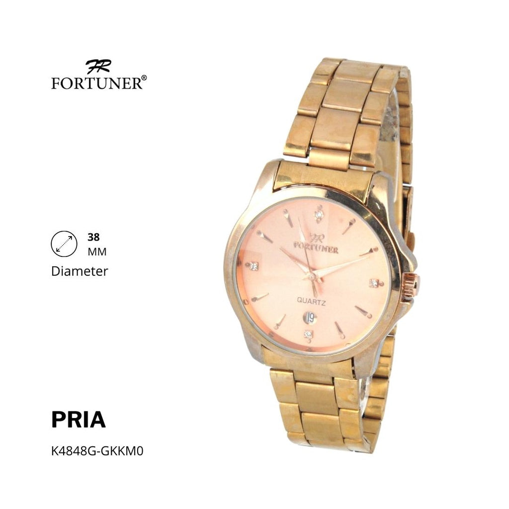 Fortuner Jam Tangan Analog Pria Water Resistant Rantai Arvin