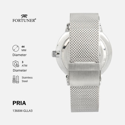 Fortuner Jam Tangan Couple Analog Water Resistant Rantai Pasir Milanese Arnett