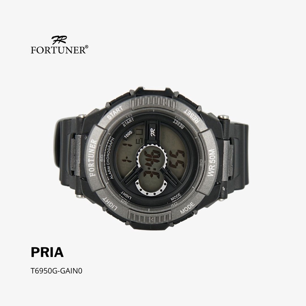 Fortuner Jam Tangan Pria Digital Water Resist Rubber Osbert