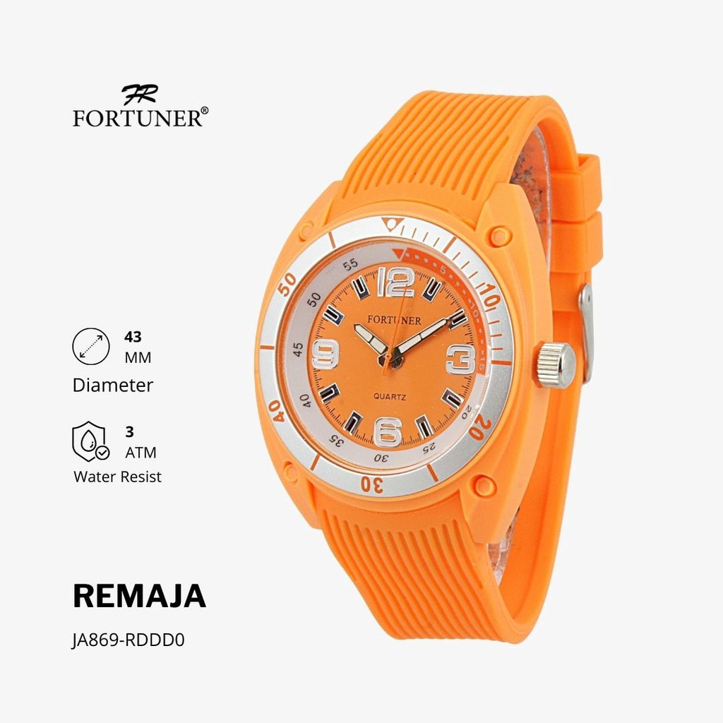 Fortuner Jam Tangan Remaja Analog Water Resist Rubber Abel