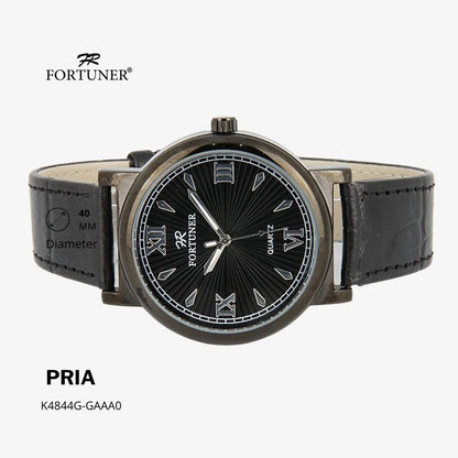 Fortuner Jam Tangan Classic Fashion Pria Analog Water Resist Kulit Horatio