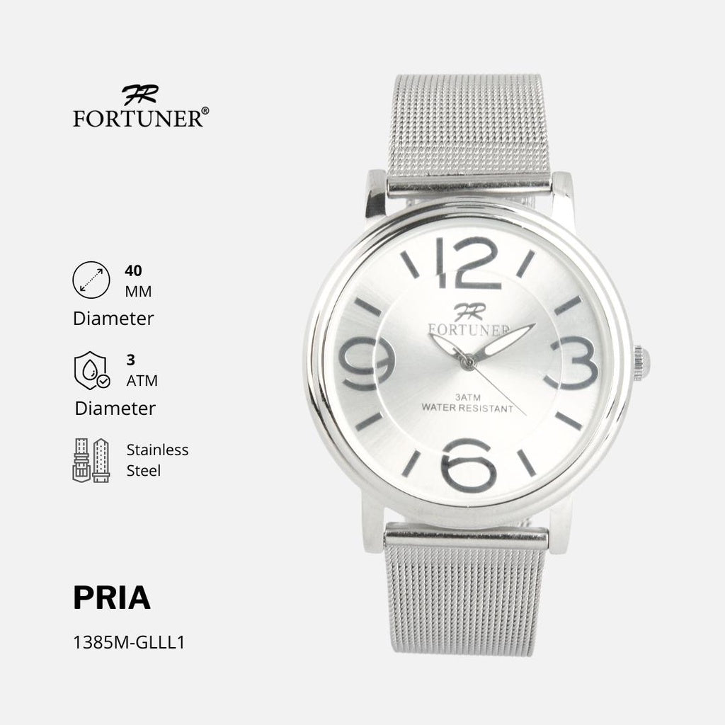 Fortuner Jam Tangan Pria Analog Water Resist Milanese Minoru