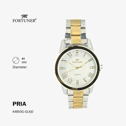 Fortuner Jam Tangan Analog Pria Water Resistant Rantai Hazzard