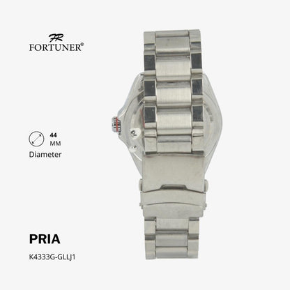 Fortuner Jam Tangan Fashion Pria Analog Water Resistant Rantai Stainless Harve