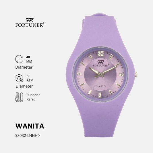 Fortuner Jam Tangan Wanita Analog Sport Water Resist Rubber Egeria