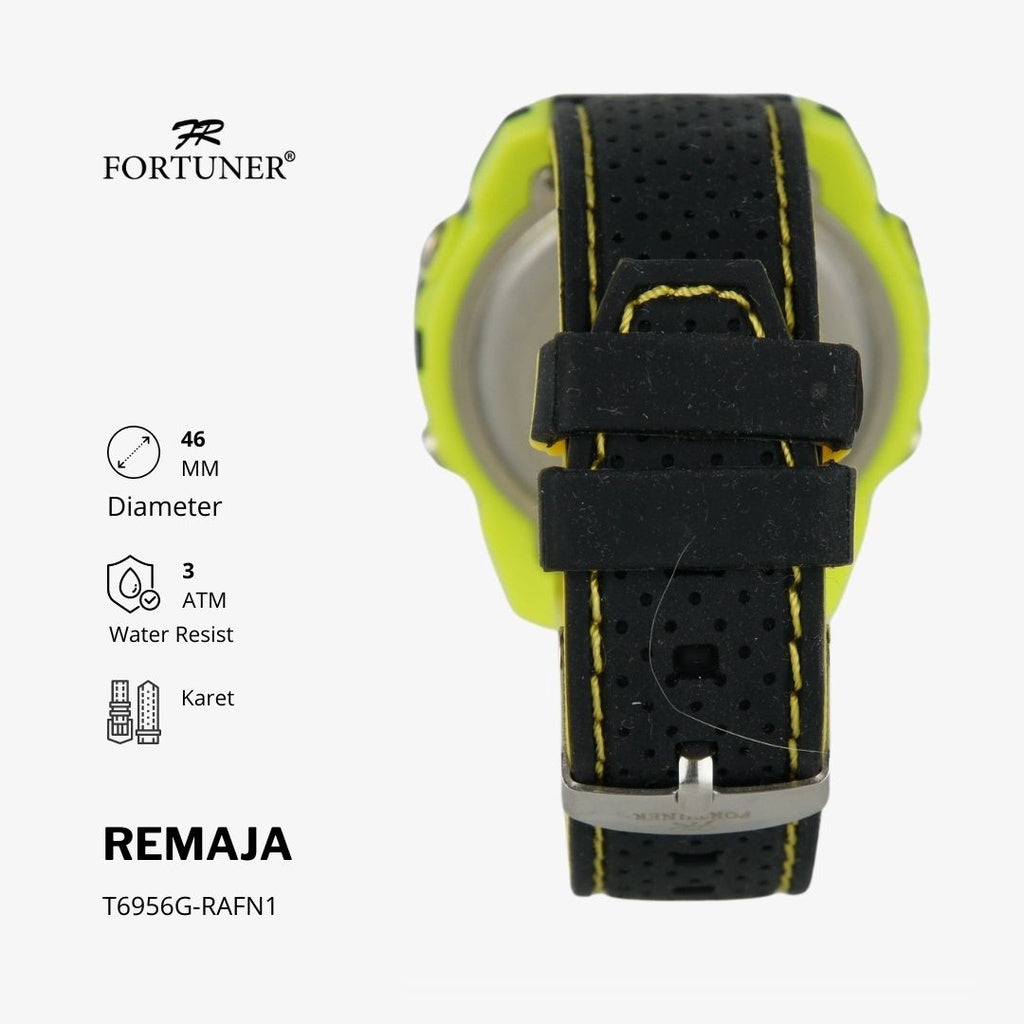 Fortuner Jam Tangan Sports Digital Remaja Rubber Strap Water Resistant Tiarney