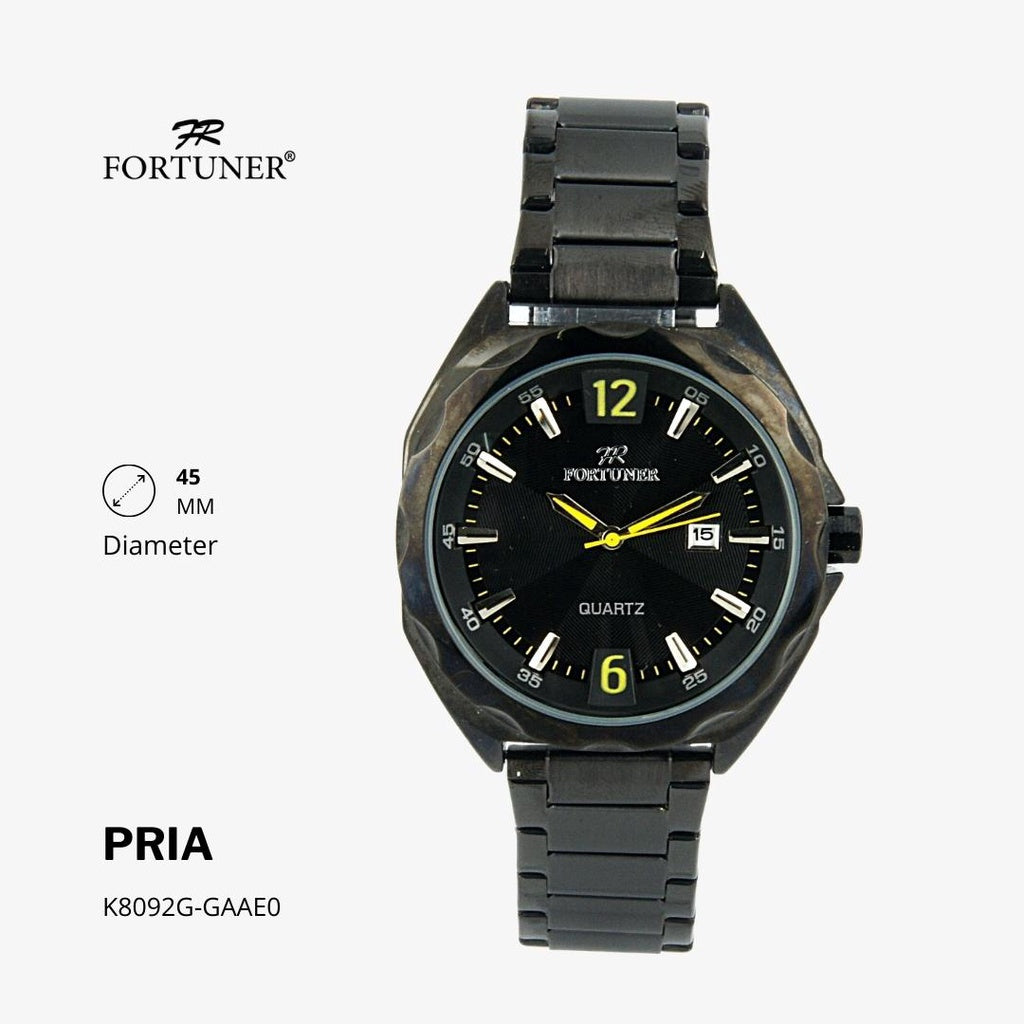 Fortuner Jam Tangan Analog Pria Water Resistant Rantai Hargun