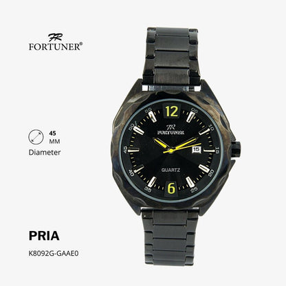 Fortuner Jam Tangan Analog Pria Water Resistant Rantai Hargun