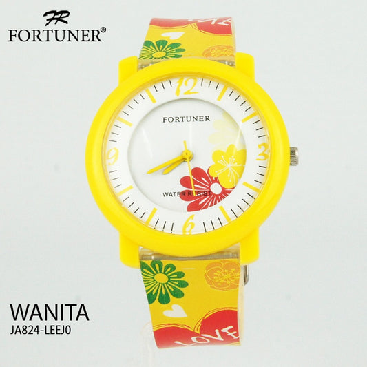 Fortuner Jam Tangan Tahan Air Wanita Water Resist Kuning Sonya