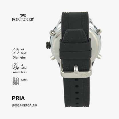 Fortuner Jam Tangan Pria Analog-Digital Water Resist Rubber Tillden