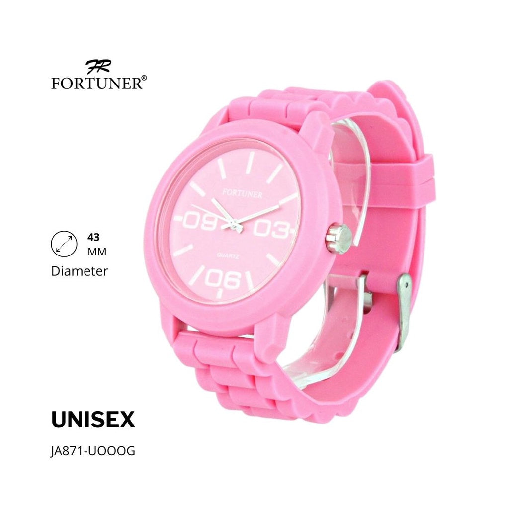 Fortuner Jam Tangan Fashion Analog Pria Wanita Unisex Rubber Original Cassady