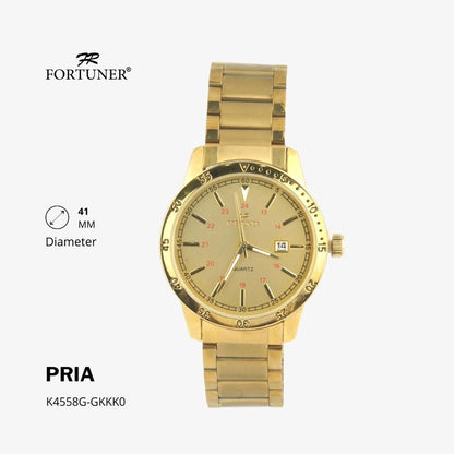 Fortuner Jam Tangan Analog Pria Water Resistant Helmuth