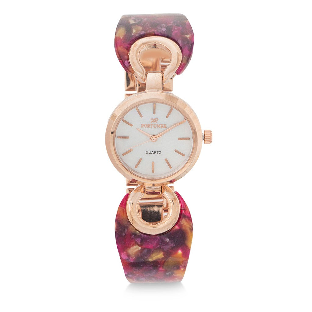 Fortuner Jam Tangan Analog Wanita Rosegold Water Resist Benicia