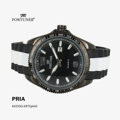 Fortuner Jam Tangan Analog Pria Water Resistant Rubber Wynstan