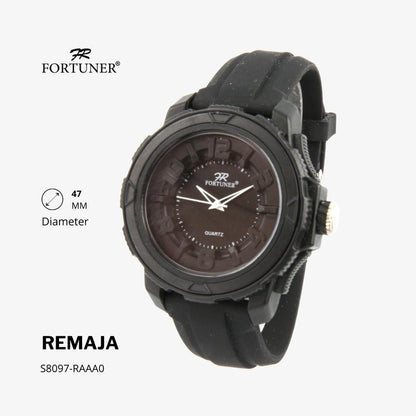 Fortuner Jam Tangan Analog Remaja Sport Water Resist Rubber Hirsch