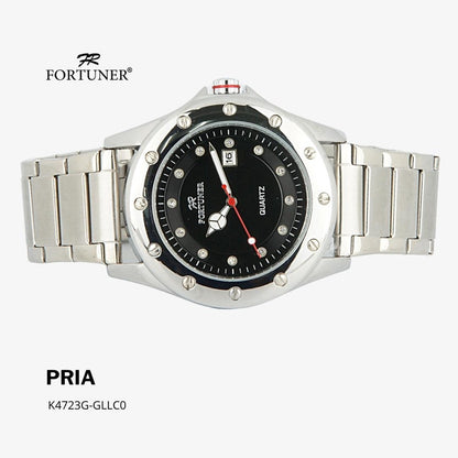 Fortuner Jam Tangan Analog Pria Water Resistant Rantai Howie