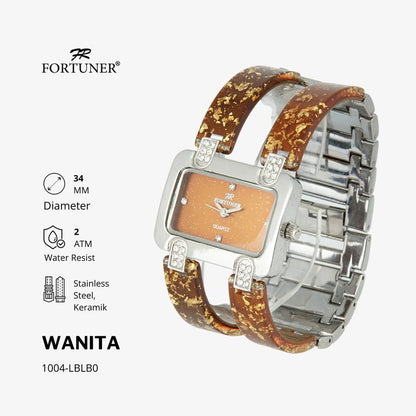 Fortuner Jam Tangan Wanita Analog Water Resist Rantai Hortinzia