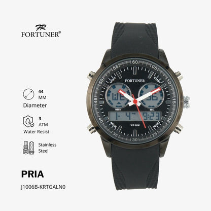 Fortuner Jam Tangan Pria Analog-Digital Water Resist Rubber Timotheo