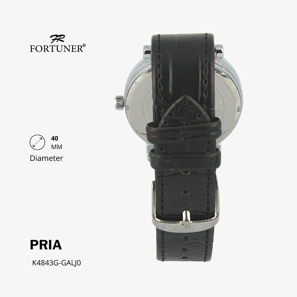 Fortuner Jam Tangan Classic Fashion Pria Analog Kulit Halvdan