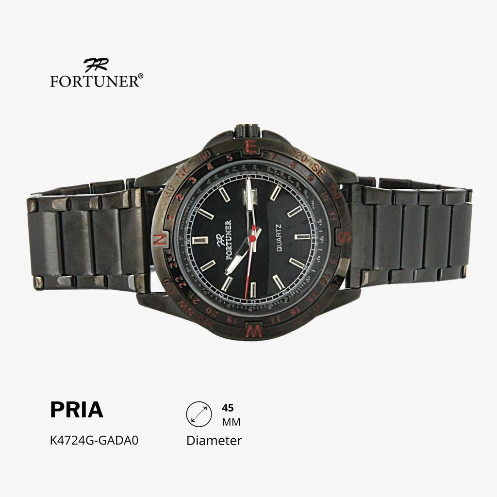 Fortuner Jam Tangan Analog Pria Water Resistant Rantai Hamid