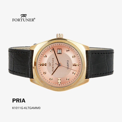 Fortuner Jam Tangan Analog Pria Kulit Water Resistant Hammill