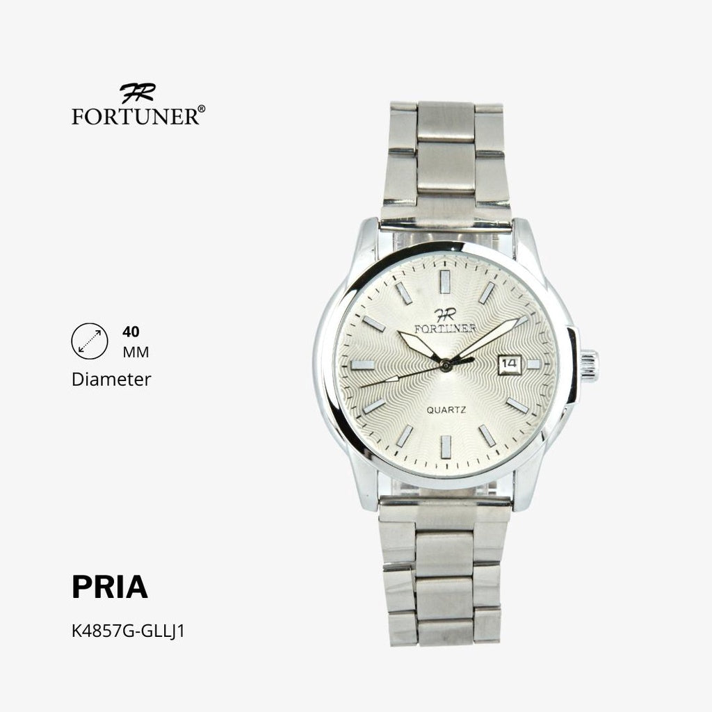 Fortuner Jam Tangan Analog Pria Water Resistant Rantai Hardin