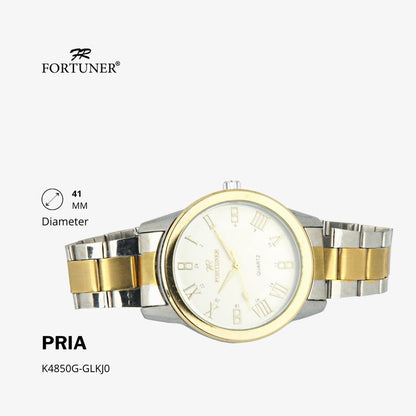 Fortuner Jam Tangan Analog Pria Water Resistant Rantai Hazzard