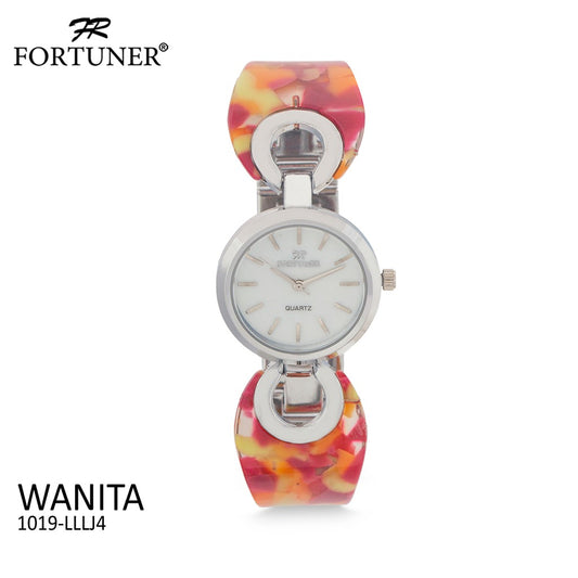 Fortuner Jam Tangan Analog Wanita Silver Water Resist Bonita