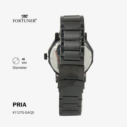 Fortuner Jam Tangan Analog Pria Water Resistant Rantai Hodge