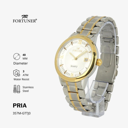 Fortuner Jam Tangan Pria Analog Water Resist Superior All Stainless Tyoma