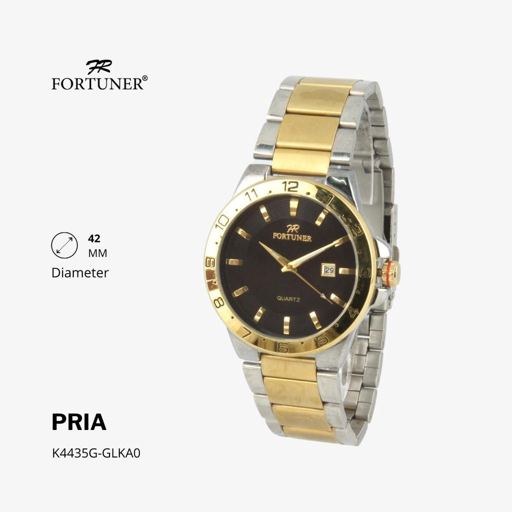 Fortuner Jam Tangan Analog Pria Water Resistant Hewlett